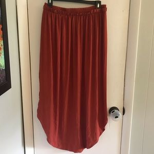 Silky midi/maxi shirt